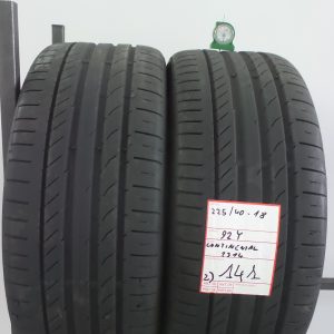 CONTINENTAL 225/40 R18 92Y - MOD. CONTSPORTCONTACT5 - 2 PNEUMATICI